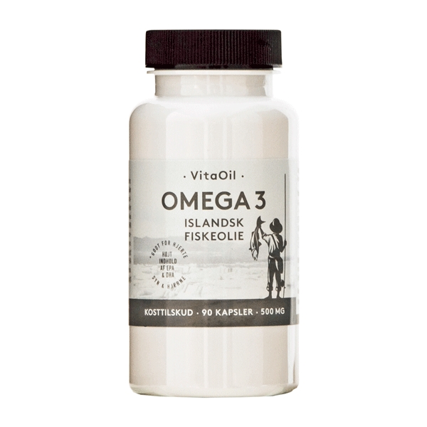 Omega 3 Islandsk Fiskeolie VitaOil 90 kapsler